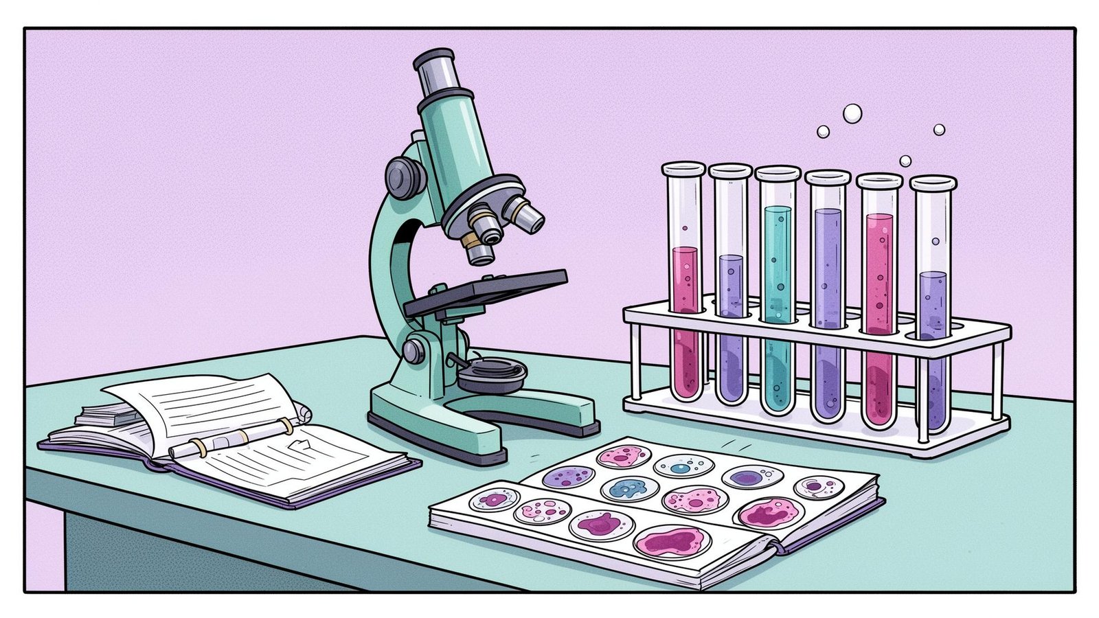 Comic illustration of pathology instructors